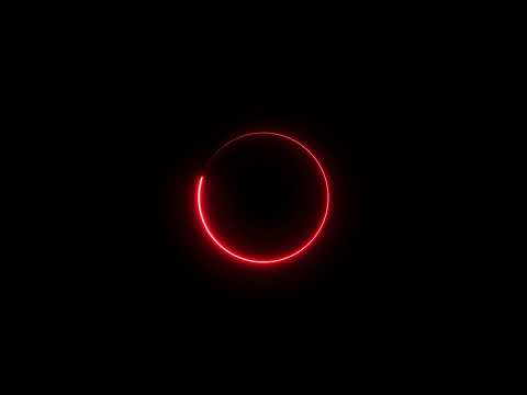 Neon Circle Loading Icon Animation, 4K Neon Circle Loop on Black, 4K Neon Circle Loop Animation, Glo