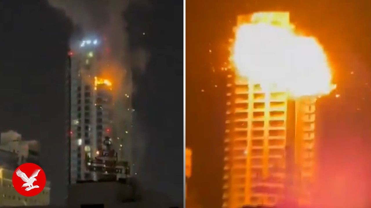 Suspected Iranian drone strike hits high rise building in Bahrain