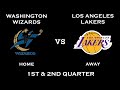 NBA 2K10 Gameplay Washington Wizards Vs Los Angeles Lakers 1st 2nd Quarter 