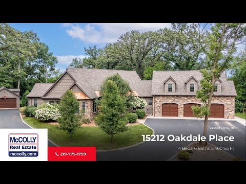 15212 Oakdale Place, Cedar Lake, IN home video tour
