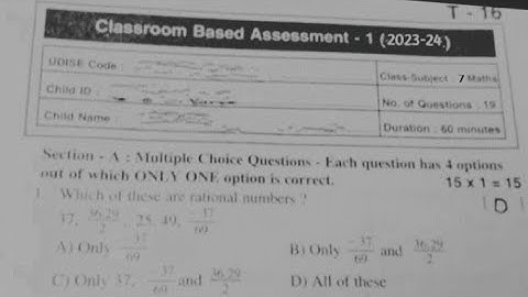 💯Ap 7th class maths CBA-1 FA1 question paper 2023-24 leak|7th class Fa1 cba-1 maths paper 2023 Ap