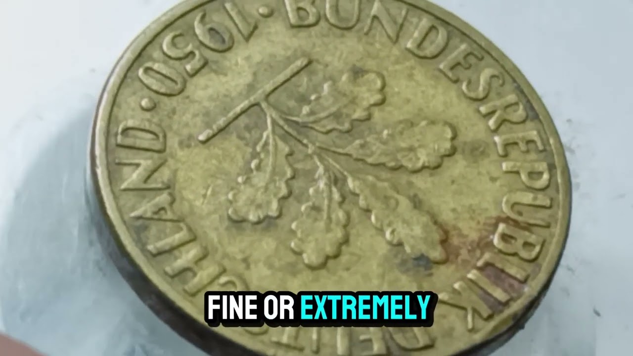 希少品‼︎ 10PFENNIG ミントマークG 1950年 ドイツ連邦共和国 レア 🇩🇪. Check Your 1950-G Pfennig! Rare Mintmark# Coin5Pfennig