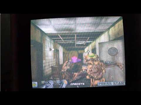 Atari Area 51 Site 4 1998 Arcade: *Strong Flashes And Strobing* Actual Hardware Gameplay