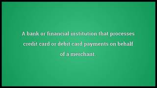 Acquirer Meaning