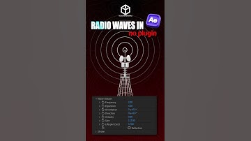 How to Create Realistic Radio Waves in After Effects | Motion Graphics Tutorial #aftereffects