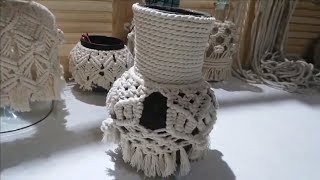 #vase//вязание Макраме//ваза своими руками//home decor//#macrame//мастер класс// пряжа ❤️❤️❤️