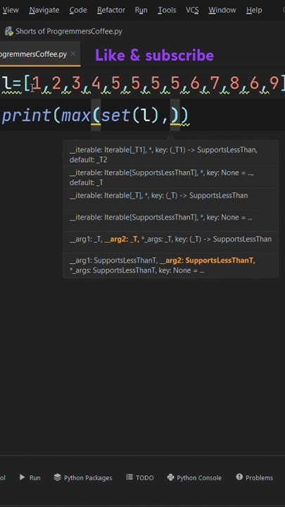 The most frequent element #python #coding #programming #frequent # ...