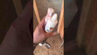 Adding and epoxy a hold down! Simpson HDU 4 and Set XT epoxy. Clip 1. #howto #framing #builder