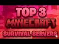 TOP 3 SURVIVAL SERVERS For Minecraft 1.21+ (JAVA/BEDROCK)