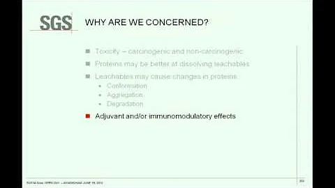 SGS LSS Extractables and Leachables Testing