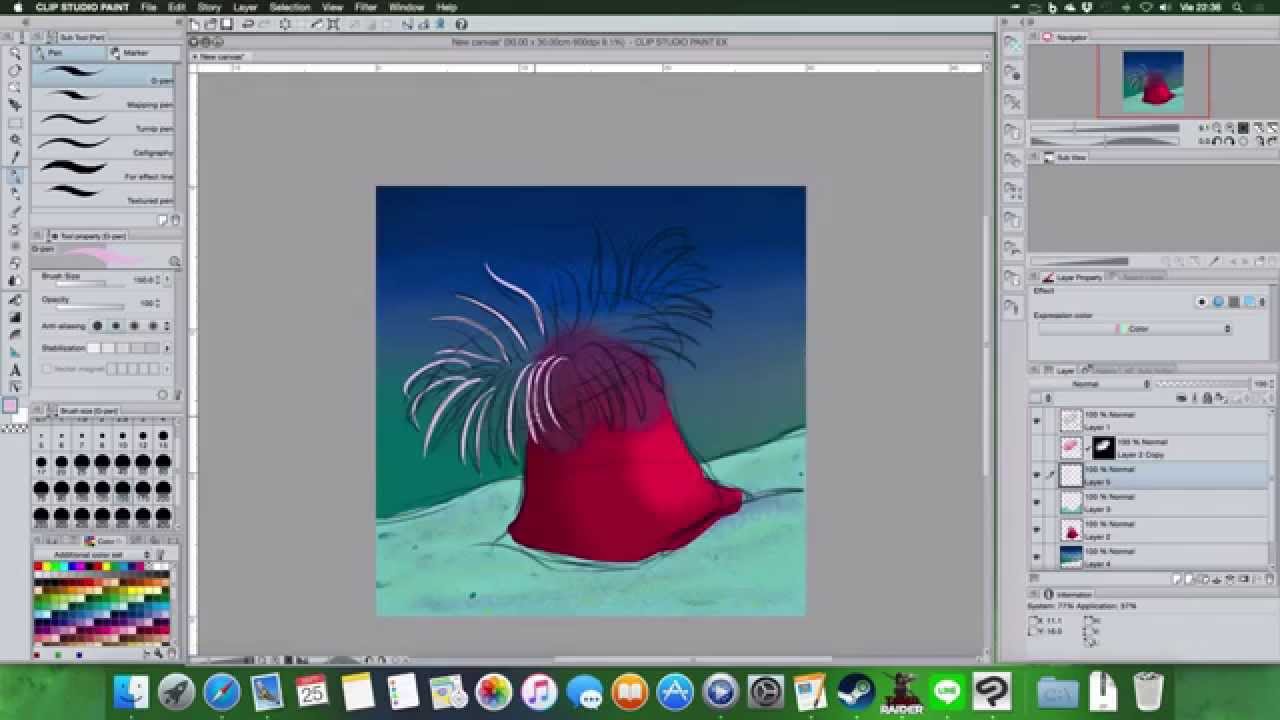 Making of DailySketch 268 Actiniaria