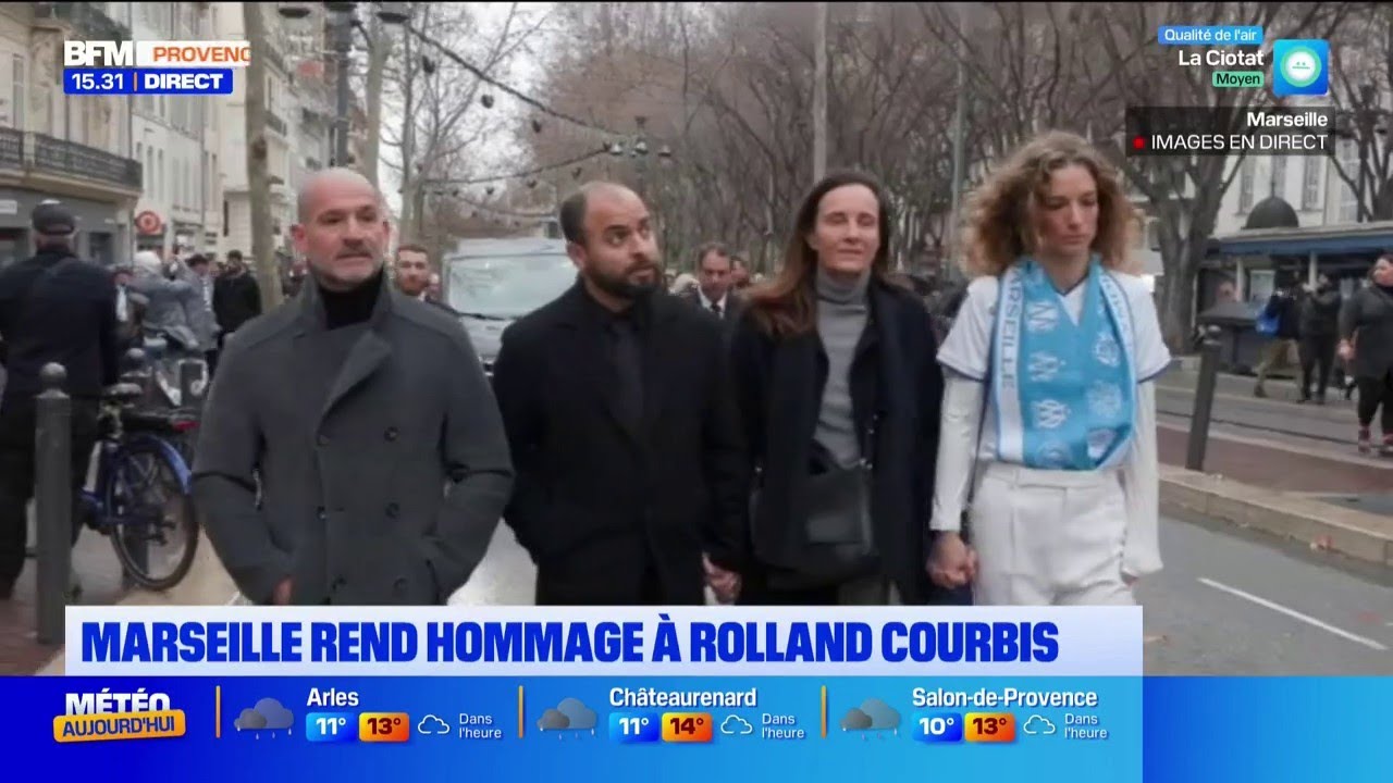 Suivez la cérémonie d'hommage à Rolland Courbis à Marseille