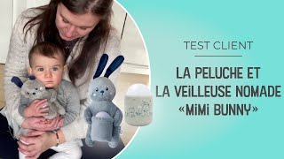 LE COFFRET PELUCHE VEILLEUSE NOMADE MIMI BUNNY PABOBO - BERCEAU MAGIQUE