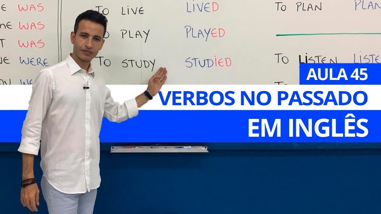 TUDO QUE VOCÊ PRECISA SABER SOBRE O PASSADO EM INGLÊS - AULA 45 PARA  INICIANTES - PROFESSOR KENNY 