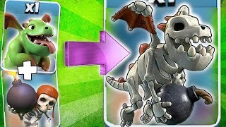 BABY DRAGON + BOMBER = SKELETON DRAGON!! | Clash of clans | TROOP CONCEPT!!
