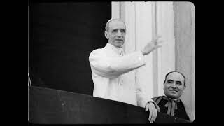Castel Gandolfo villagers hail Pope Pius XII (1947, HD)