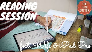 Reading Session feat. ‘Wife’, ‘iPad Pro‘ & ‘Goodnotes 5’ | Study with me (Timelapse)