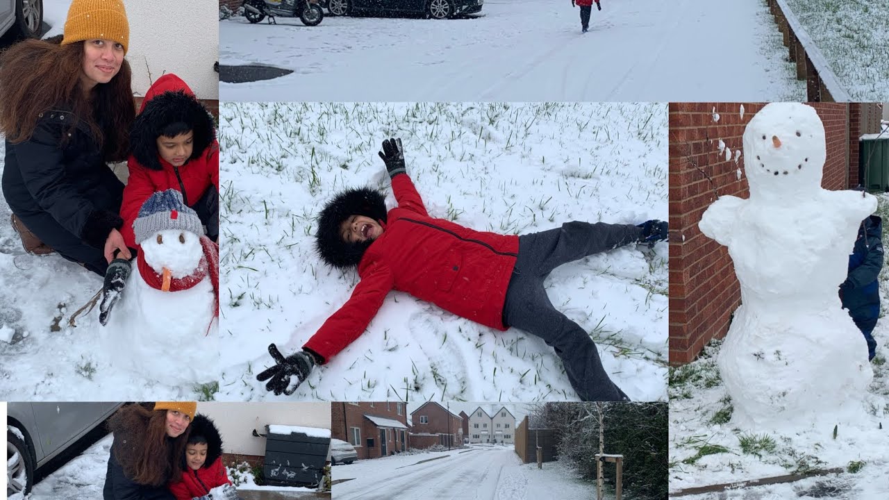 Snowfall in U.K. January 2021/ fun with snow ⛄️