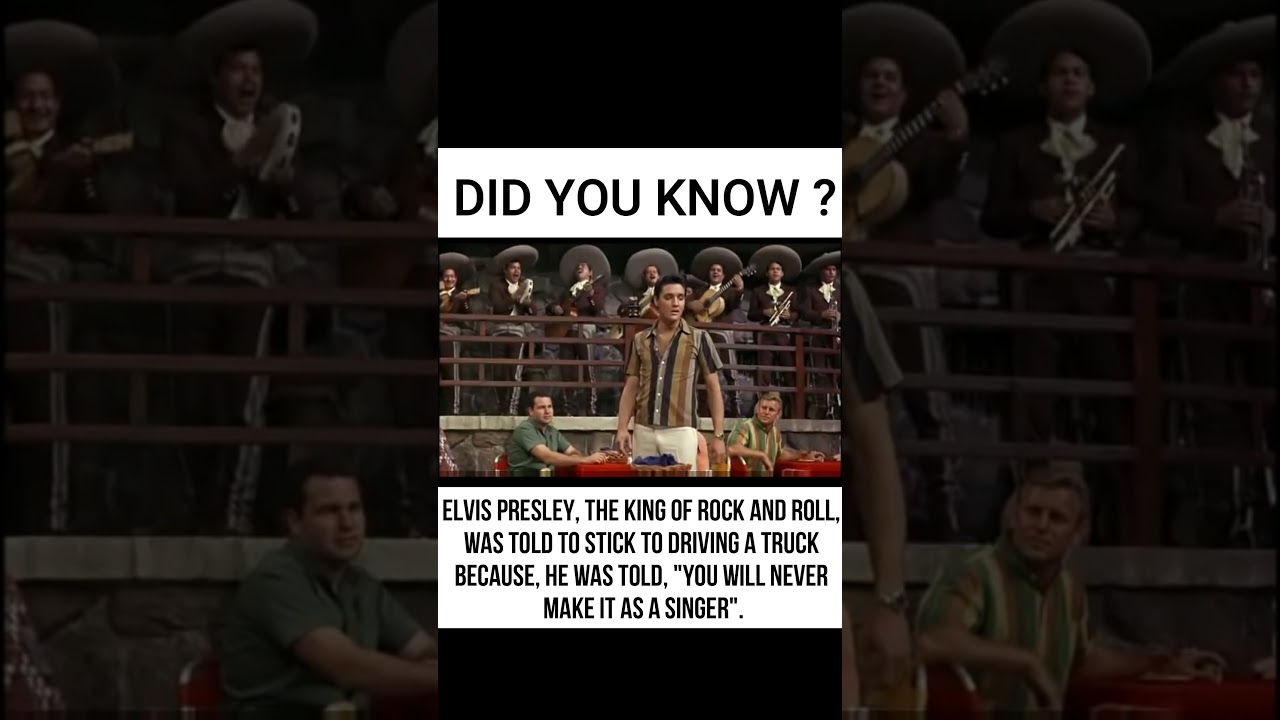 Did You Know | Elvis Presley was told, "you will never make it as a singer" | The Curious Case