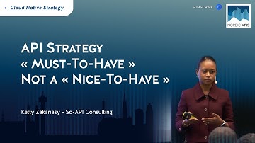 API Strategy « Must-To-Have » Not a « Nice-To-Have »