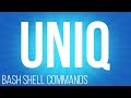 Uniq utility (commands for linux)
