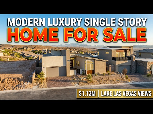 New Luxury Single Story Home For Sale Lake Las Vegas | $1.13m Lakeview Ridge by Tri Pointe Homes