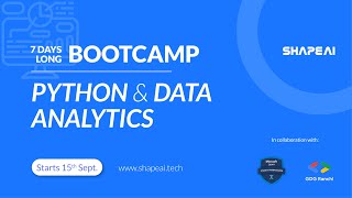 PYTHON AND DATA ANALYTICS : Day - 6
