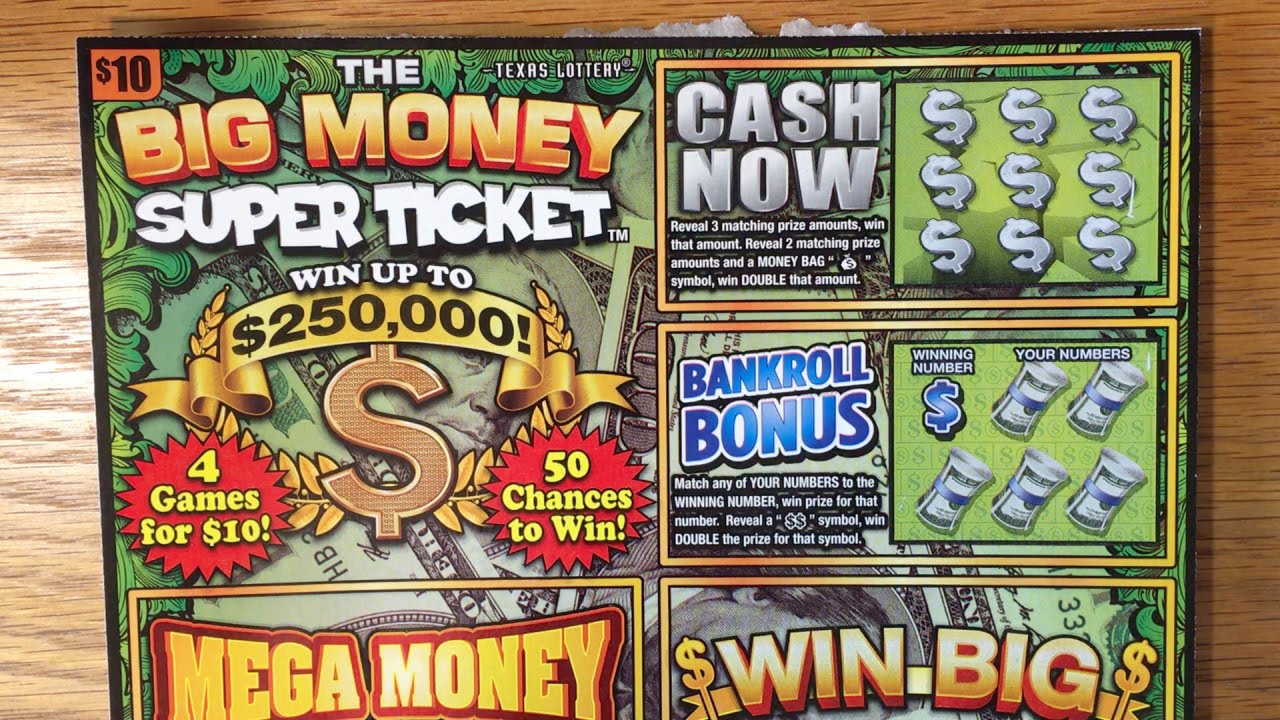 She was right! 1X $10 Big Money Super Ticket - Texas Lottery