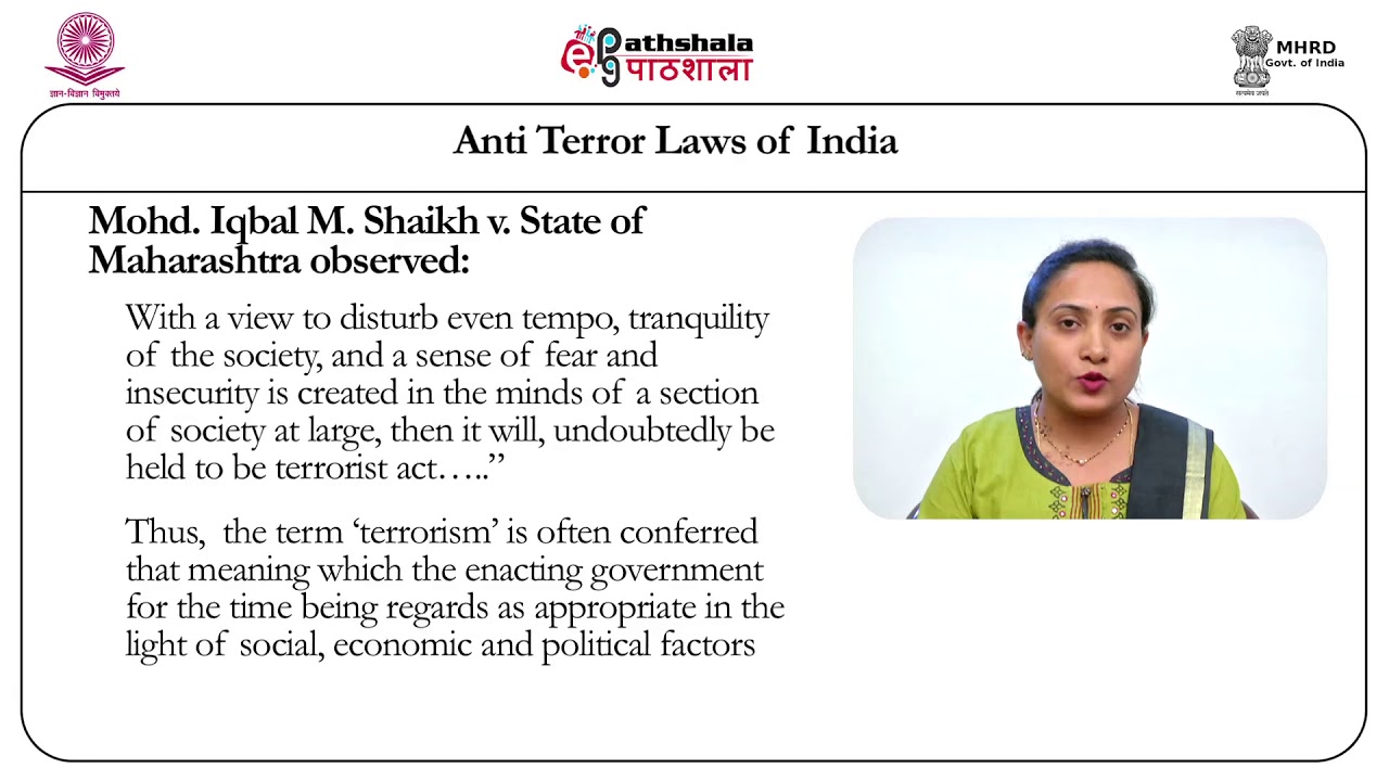 Anti Terror Laws of India