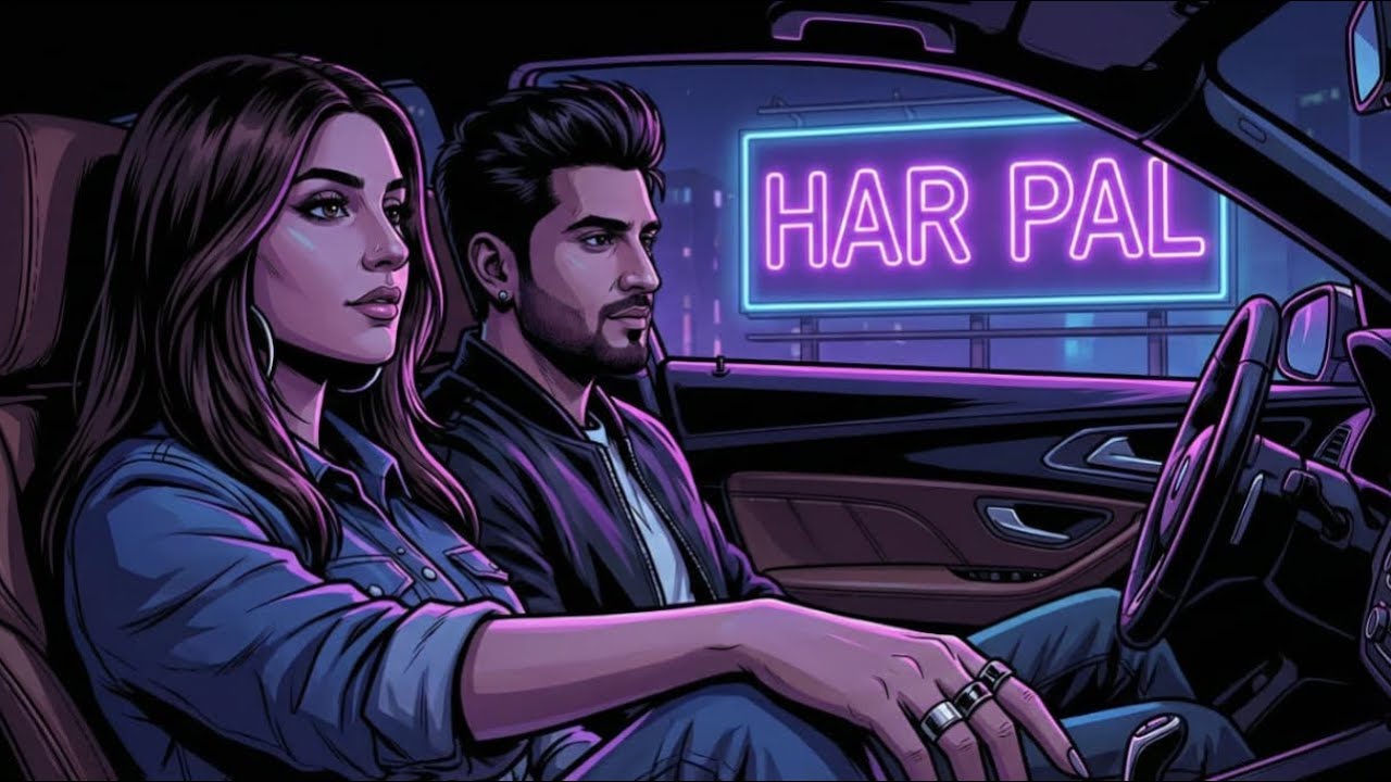 Har Pal - Official Music Video | New Romantic Hindi Song | Night Drive Vibes
