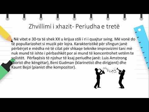 Klasa 9 - Arsim muzikor - Zhvillimi i Xhazit