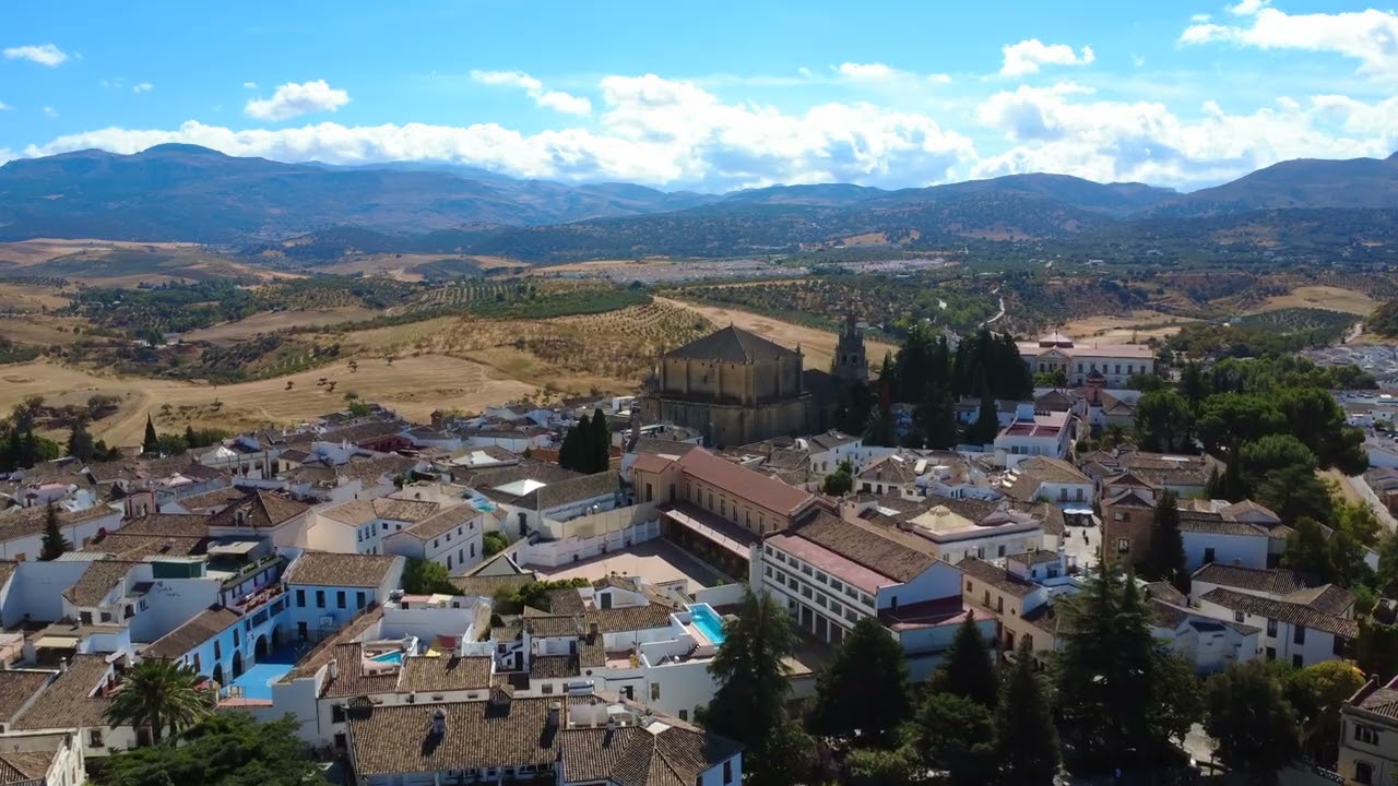 Ronda Spain｜Church, Historic Town & Cliffs 4K Drone