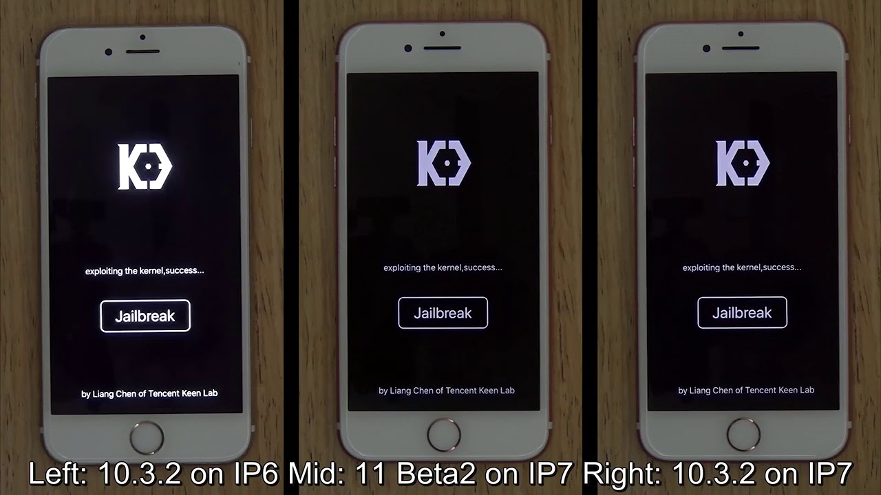 📱Jailbreak IOS 10.3/IOS 11 BETA 2 KeenLab iOS 10.3.2 & 11 beta 2 demo at MOSEC 2017
