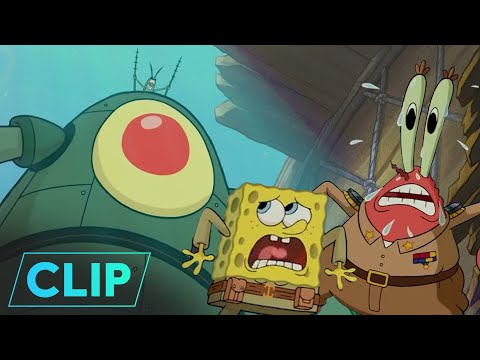 The SpongeBob Movie Sponge Out Of Water Plankton Pulls Out All Stops To Take The Secret Formula 