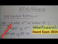 Board Exam 2024 Ke Liye most important Questions for class 12th board exam Differential ke question