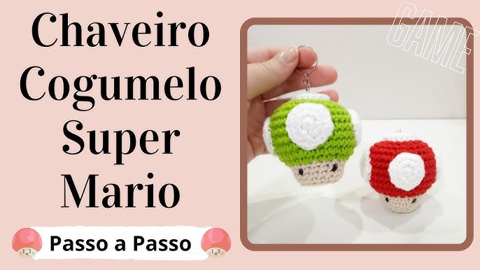 Cogumelo Chaveiro Amigurumi - por @ArteeManhaKids 