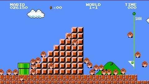 TAS Super Mario Bros   debug mode  in 00 53 53 by lexikiq April Fools