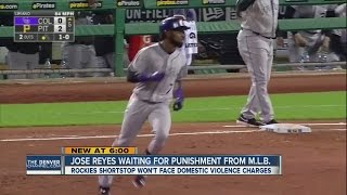 Rockies' jose reyes waiting for punishment from mlb