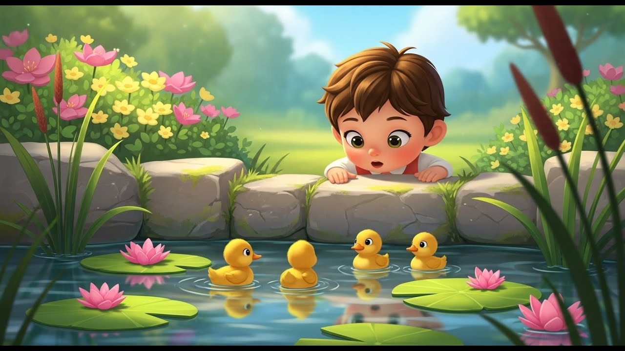 Ducky Wings Go Flap, Flap, Flap 🦆 | Fun Nursery Rhyme for Toddlers (UK Nursery Rhymes)