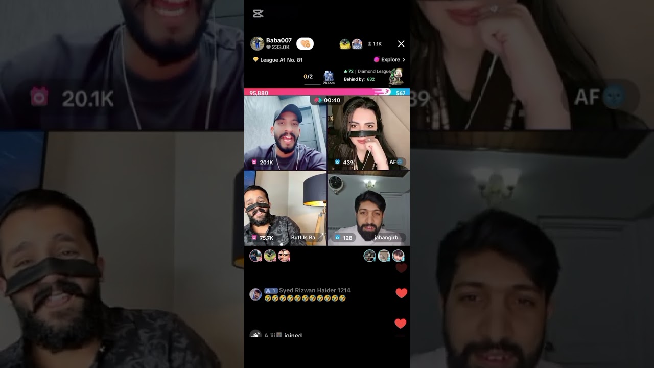 FARHAN BABA007 vs AFSANA Punishment Match TikTok Live 