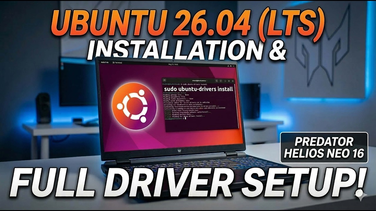 How to Install Ubuntu 26.04 LTS + Full Driver Setup Guide - YouTube