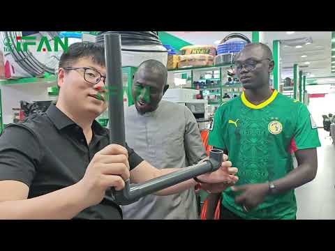 IFAN UPVC pipe fitting no-glue connection water test