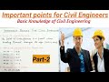 40 Important points for Civil Engineers Interview| Civil Engineering Basic Interview Questions Part2