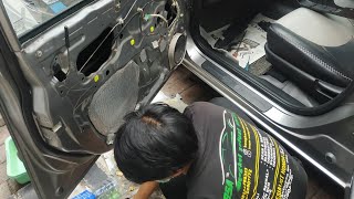 air bocor/masuk lantai saat hujan/cucci mobil.honda jazz GD3. bongkar pasang doortrim honda jazz gd3