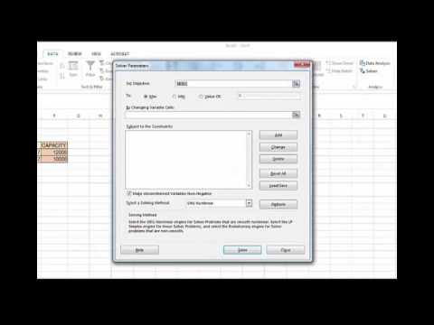 Transportation using solver