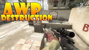 CS:GO- AWP 1v2 clutch