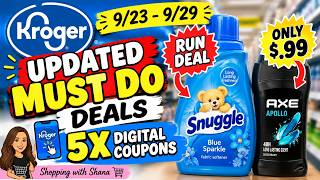 *RUN DEALS* Kroger UPDATED Must Do Deals for 9/23-9/29 | 5x Digitals, $.99 Deodorant, & MORE