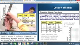 PRE ALG 4 1 REPRESENTING LINEAR NONPROPORTIONAL RELATIONSHIPS VIDEO