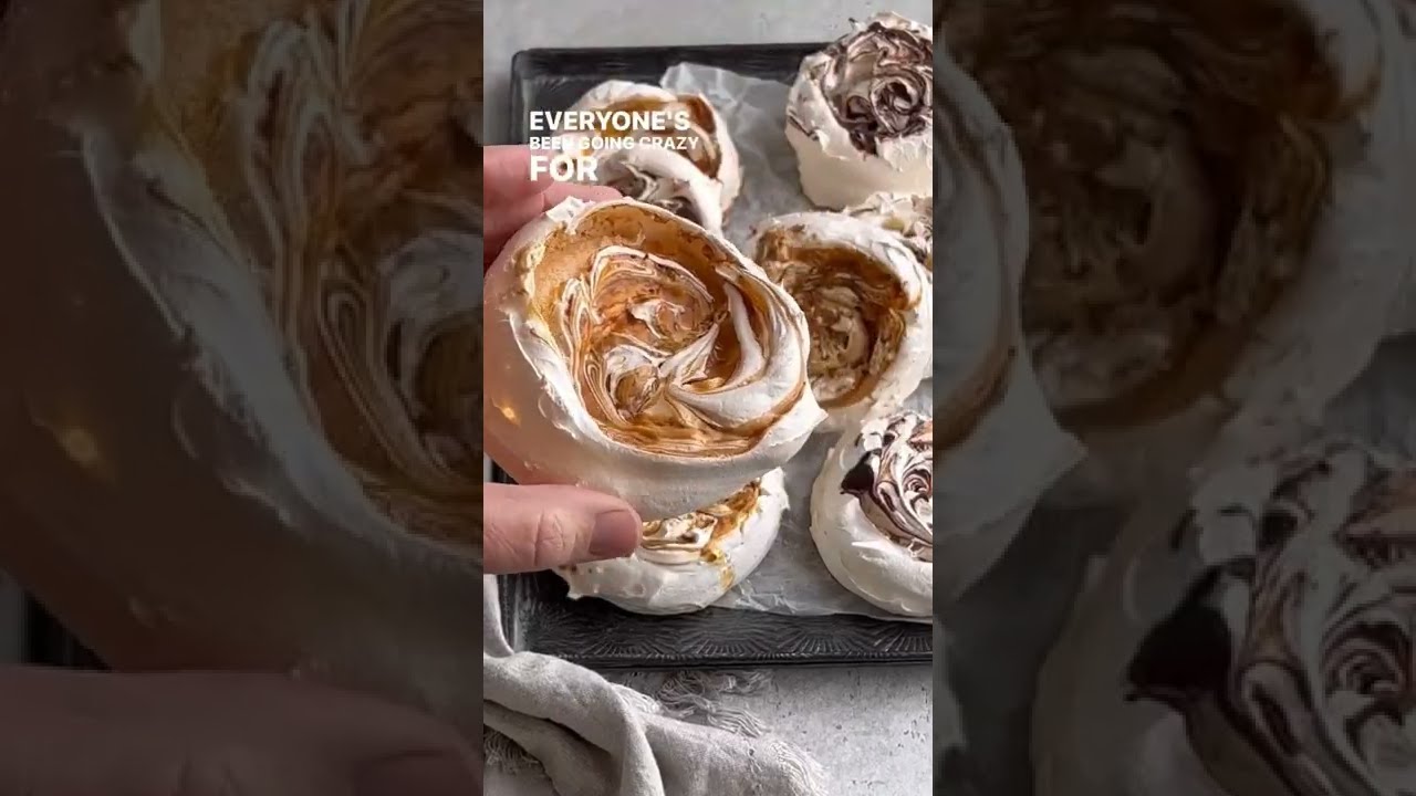 Salted Caramel Meringue Cookies Recipe YouTube