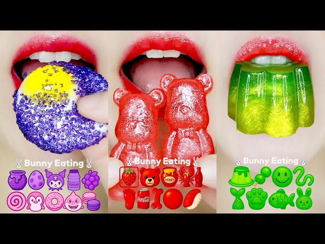 ASMR MUKBANG 10 MINUTES EATING SOUNDS 이모지 먹방 모음